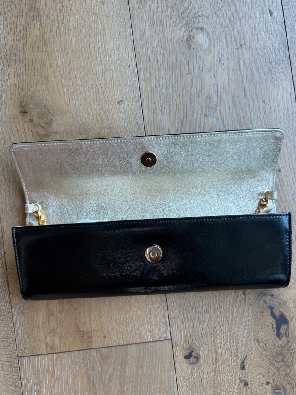 Vintage Roberto Cavalli Gold Passementerie Knot Flap Clutch with Removable Strap - Picture 9 of 9